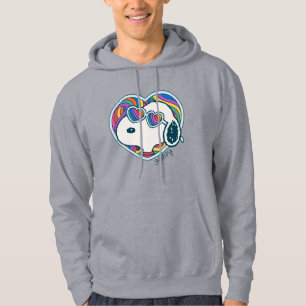 Erdnüsse Snoopy Herzrasen Hoodie