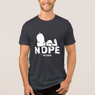 Erdnüsse Snoopy heute nicht Ich bin müde Tri-Blend Shirt