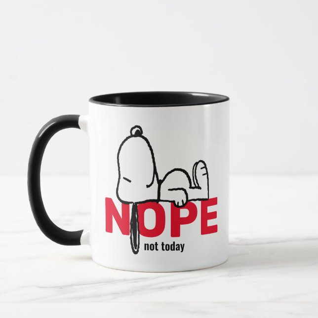 Erdnüsse | Snoopy heute nicht Tasse (Links)