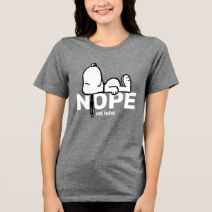 Erdnüsse Snoopy heute nicht Tri-Blend Shirt