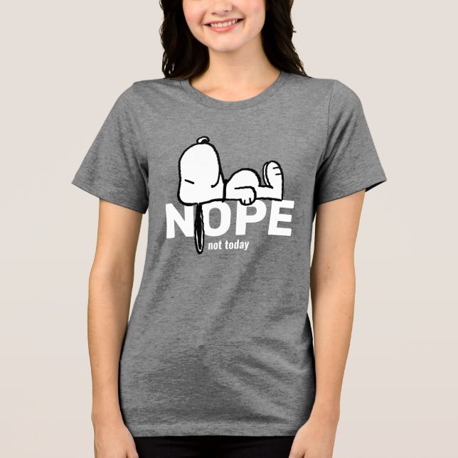 Erdnüsse | Snoopy heute nicht Tri-Blend Shirt (Vorderseite)