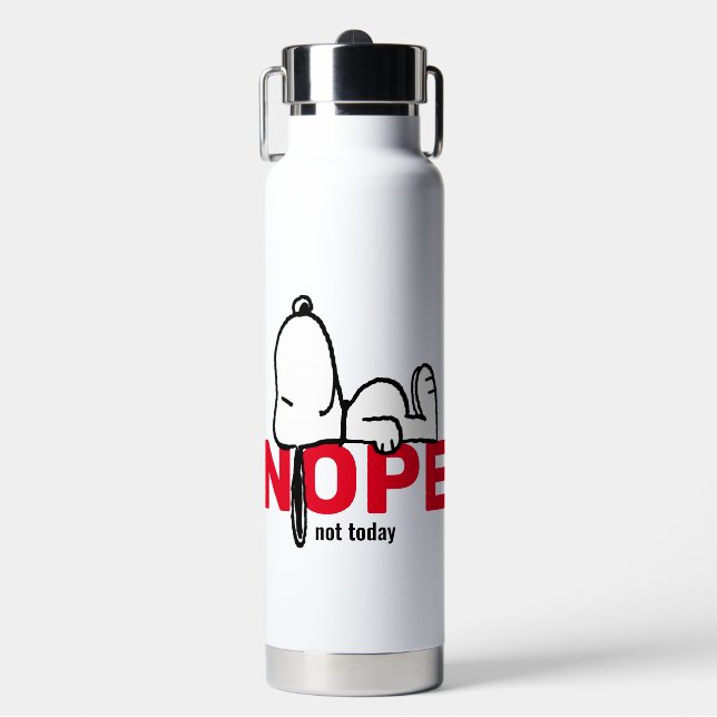 Erdnüsse | Snoopy heute nicht Trinkflasche (Vorderseite)