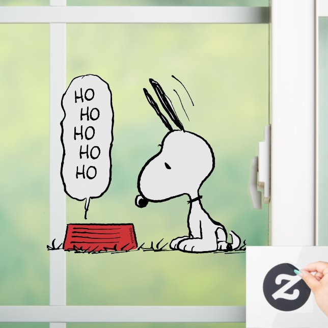 Erdnüsse | Snoopy Ho Ho Ho Food Disc Fensteraufkleber (Zuhause)