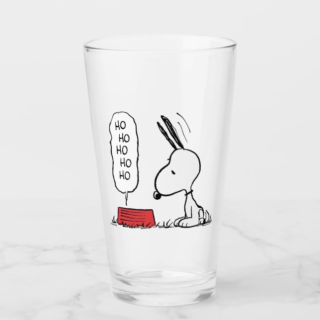 Erdnüsse | Snoopy Ho Ho Ho Food Disc Glas (Vorderseite)
