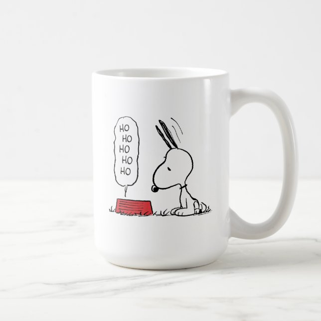 Erdnüsse | Snoopy Ho Ho Ho Food Disc Kaffeetasse (Rechts)