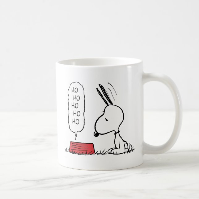 Erdnüsse | Snoopy Ho Ho Ho Food Disc Kaffeetasse (Rechts)