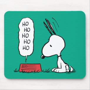 Erdnüsse   Snoopy Ho Ho Ho Food Disc Mousepad