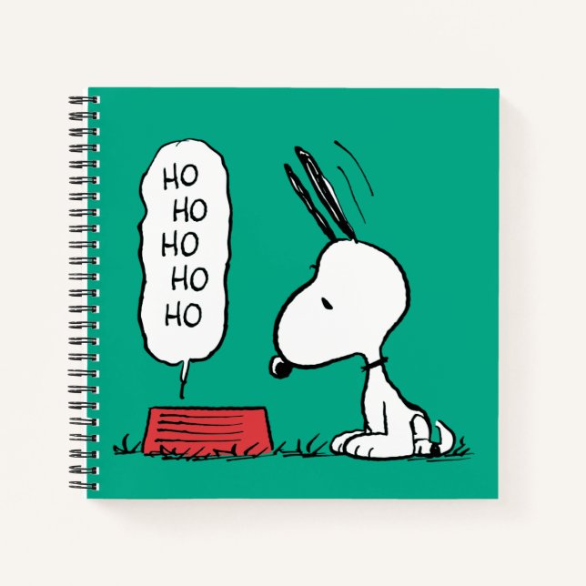 Erdnüsse | Snoopy Ho Ho Ho Food Disc Notizbuch (Vorderseite)