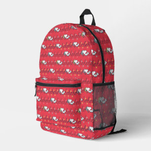 Erdnüsse Snoopy Holiday Ho Ho Holiday Pattern Bedruckter Rucksack
