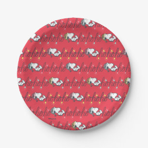 Erdnüsse Snoopy Holiday Ho Ho Holiday Pattern Pappteller
