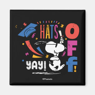 Erdnüsse Snoopy Hut Ab Für Dich Abschluss Gratulie Magnet