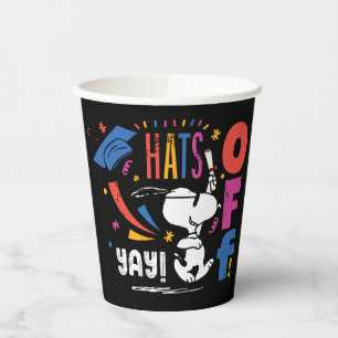 Erdnüsse Snoopy Hut Ab Für Dich Abschluss Gratulie Pappbecher
