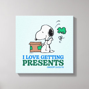 Erdnüsse   Snoopy I Liebe Anbringen von Geschenken Leinwanddruck
