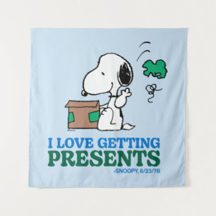 Erdnüsse Snoopy I Liebe Anbringen von Geschenken Wandteppich