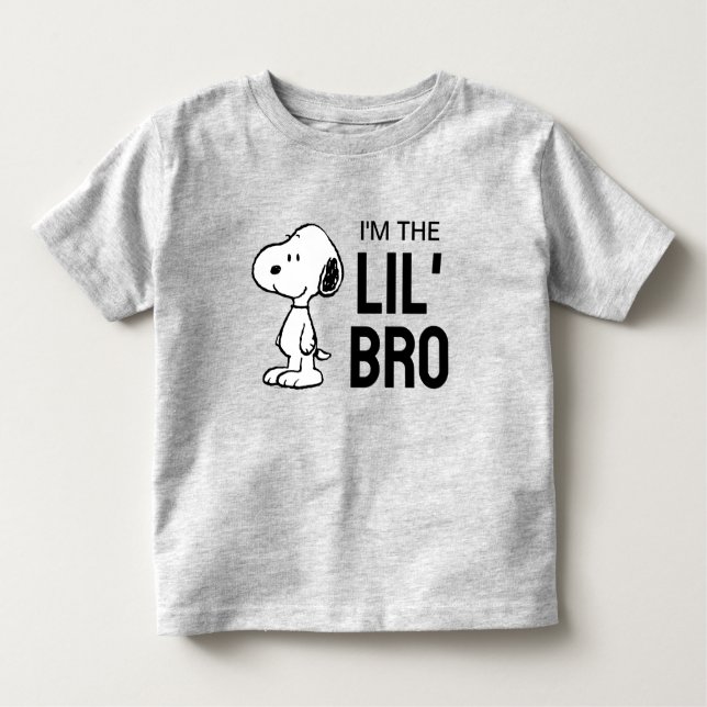 Erdnüsse | Snoopy Ich bin der kleine Bruder Kleinkind T-shirt (Vorderseite)