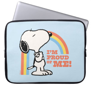 Erdnüsse   Snoopy Ich bin stolz auf mich Laptopschutzhülle