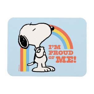 Erdnüsse   Snoopy Ich bin stolz auf mich Magnet
