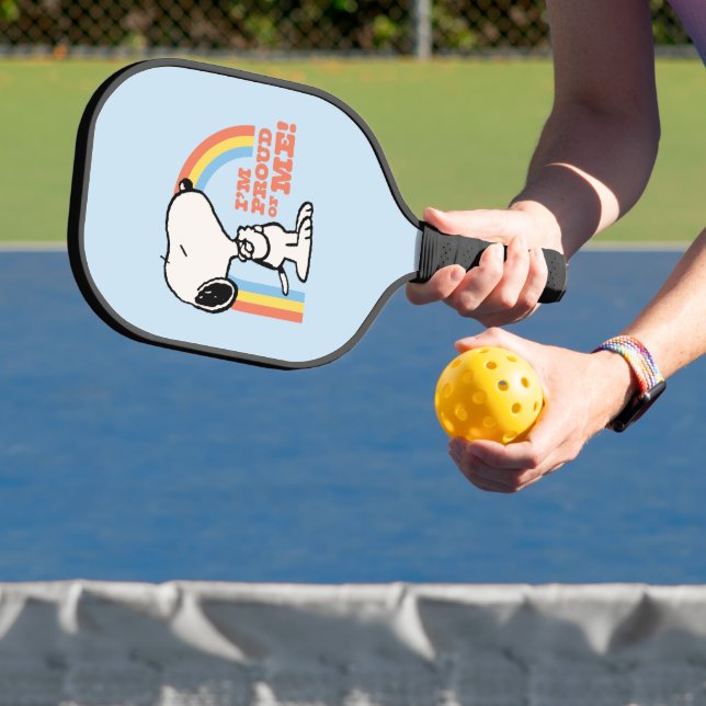 Erdnüsse | Snoopy Ich bin stolz auf mich Pickleball Schläger (InSitu)