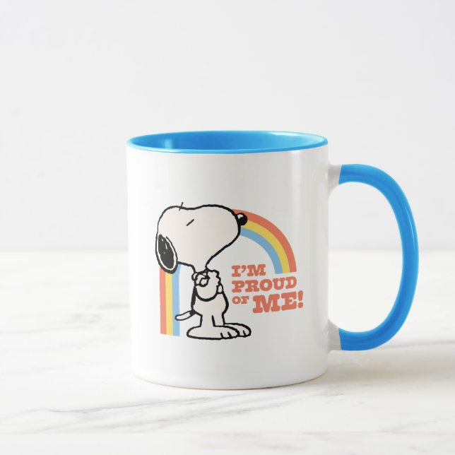 Erdnüsse | Snoopy Ich bin stolz auf mich Tasse (Rechts)