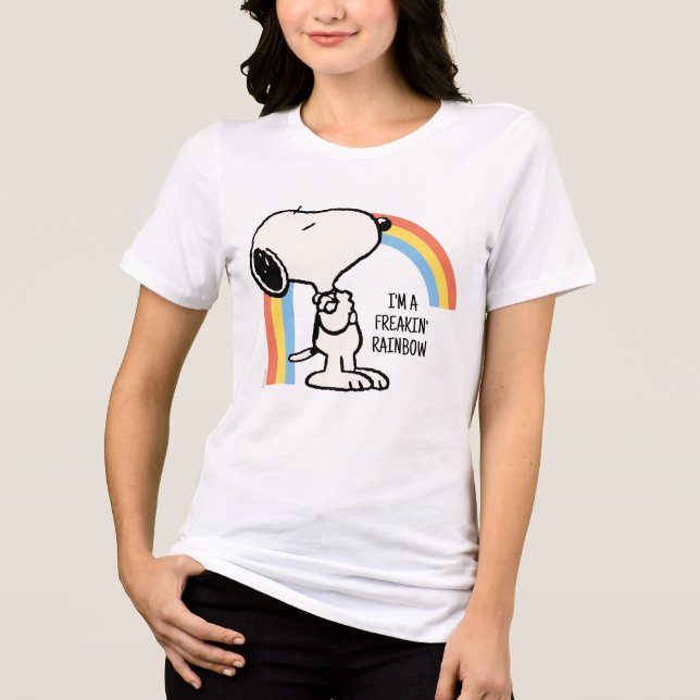 Erdnüsse | Snoopy Ich bin stolz auf mich Tri-Blend Shirt (Vorderseite)