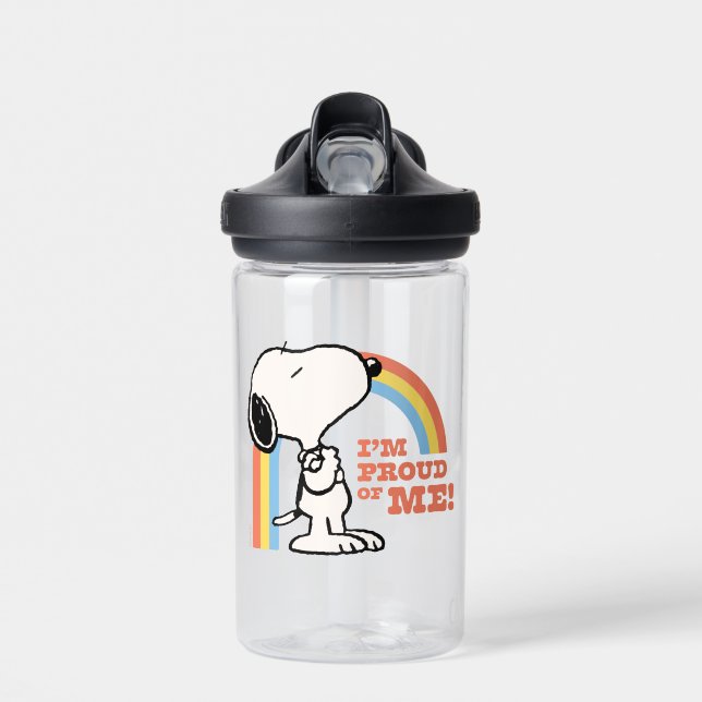 Erdnüsse | Snoopy Ich bin stolz auf mich Trinkflasche (Vorne)