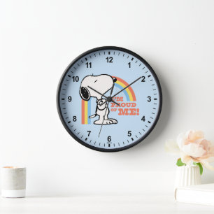Erdnüsse   Snoopy Ich bin stolz auf mich Uhr