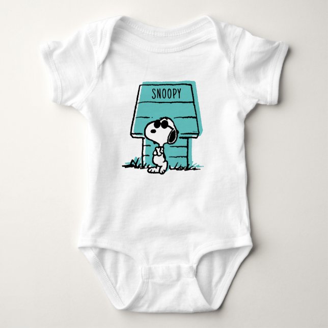 Erdnüsse | Snoopy ist real Baby Strampler (Vorderseite)