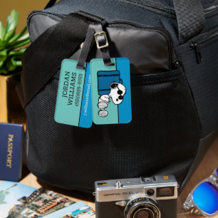 Erdnüsse Snoopy Jet Set Gepäckanhänger