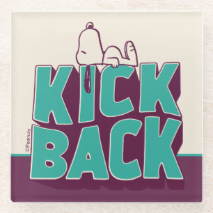 Erdnüsse   Snoopy Kickback Glasuntersetzer