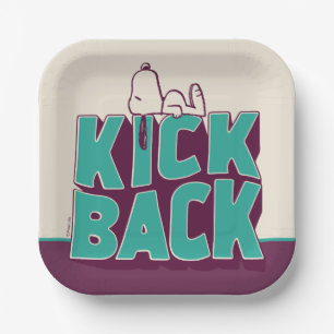 Erdnüsse Snoopy Kickback Pappteller