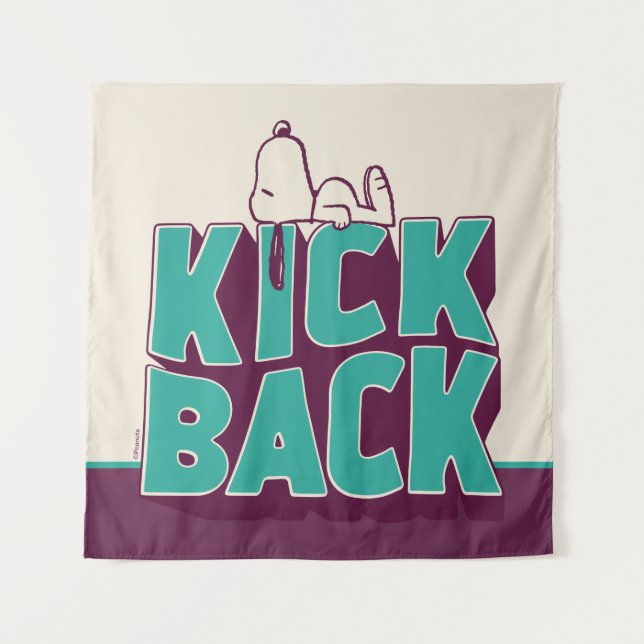 Erdnüsse | Snoopy Kickback Wandteppich (Vorderseite)