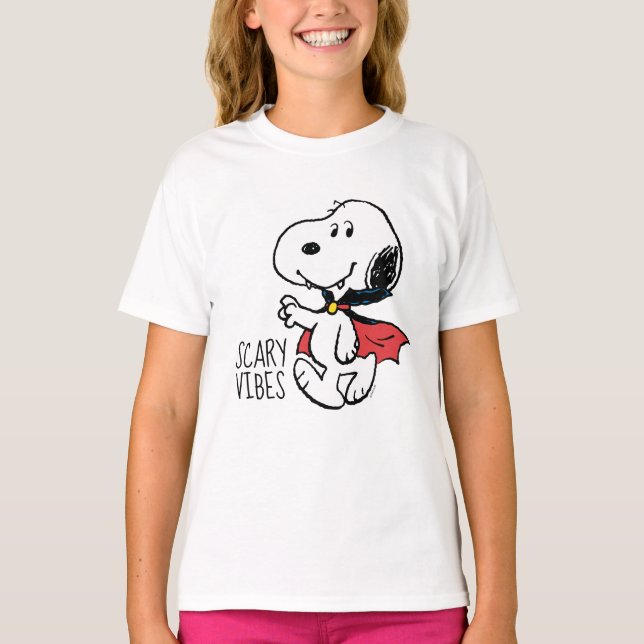 Erdnüsse | Snoopy Lächeln Vampire T-Shirt (Vorderseite)