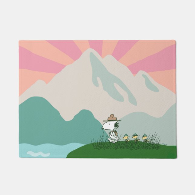 Erdnüsse | Snoopy Leader of the Pack Fußmatte (Vorderseite)