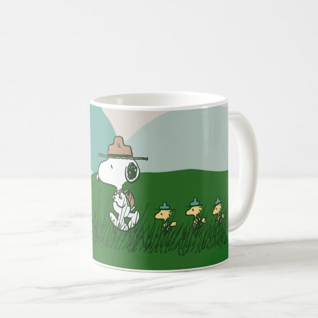 Erdnüsse | Snoopy Leader of the Pack Kaffeetasse (VorderseiteRechts)