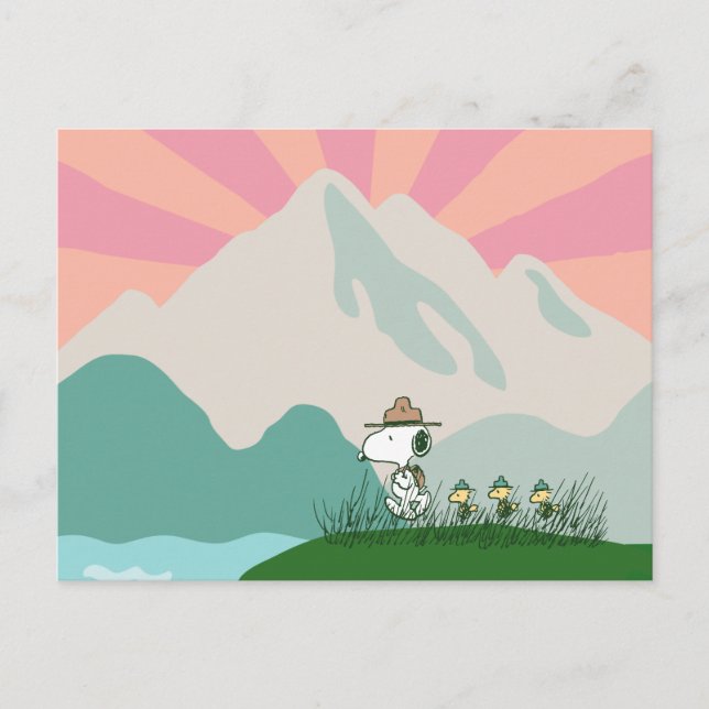 Erdnüsse | Snoopy Leader of the Pack Postkarte (Vorderseite)