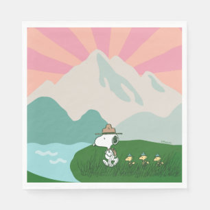 Erdnüsse   Snoopy Leader of the Pack Serviette