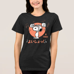 Erdnüsse   Snoopy Lifting Weight Tri-Blend Shirt