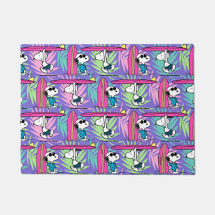 Erdnüsse Snoopy Lila Surfmuster Fußmatte