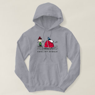 Erdnüsse   Snoopy & Linus Abgefüllte Jacket Hoodie
