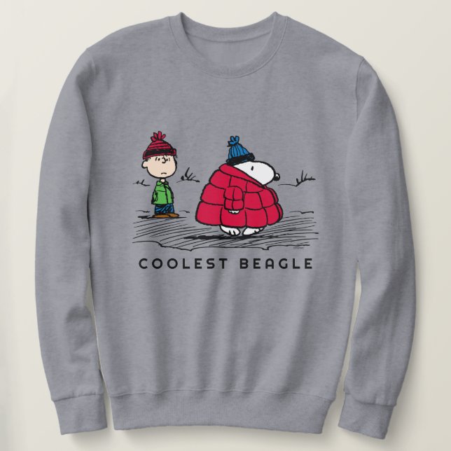 Erdnüsse | Snoopy & Linus Abgefüllte Jacket Sweatshirt (Design vorne)