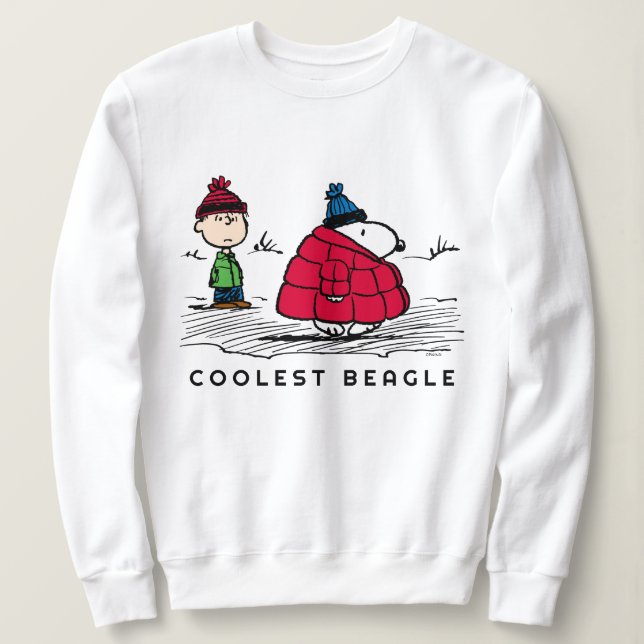 Erdnüsse | Snoopy & Linus Abgefüllte Jacket Sweatshirt (Design vorne)