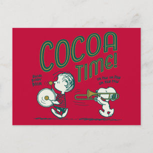Erdnüsse   Snoopy & Linus Cocoa Time Postkarte