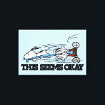 Erdnüsse | Snoopy & Linus Leinwanddruck<br><div class="desc">Karo dieses lustige Design aus Erdnüssen mit Snoopy und Linus.</div>