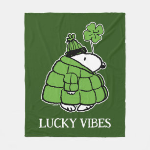 Erdnüsse   Snoopy Lucky Clover Fleecedecke