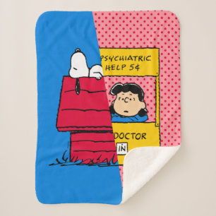 Erdnüsse   Snoopy & Lucy Half & Half Sherpadecke
