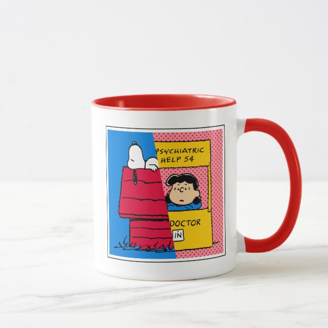 Erdnüsse | Snoopy & Lucy Half & Half Tasse (Rechts)