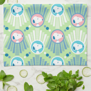 Erdnüsse   Snoopy Mint Green Deko Dreams Pattern Geschirrtuch