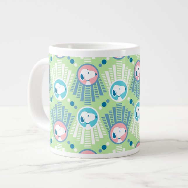 Erdnüsse | Snoopy Mint Green Deko Dreams Pattern Jumbo-Tasse (Vorderseite Links)