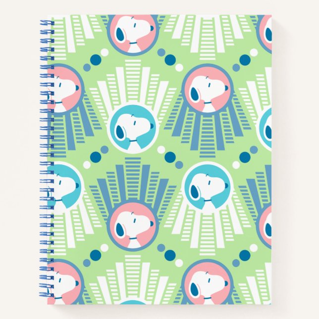 Erdnüsse | Snoopy Mint Green Deko Dreams Pattern Notizbuch (Vorderseite)