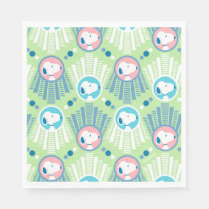 Erdnüsse Snoopy Mint Green Deko Dreams Pattern Serviette